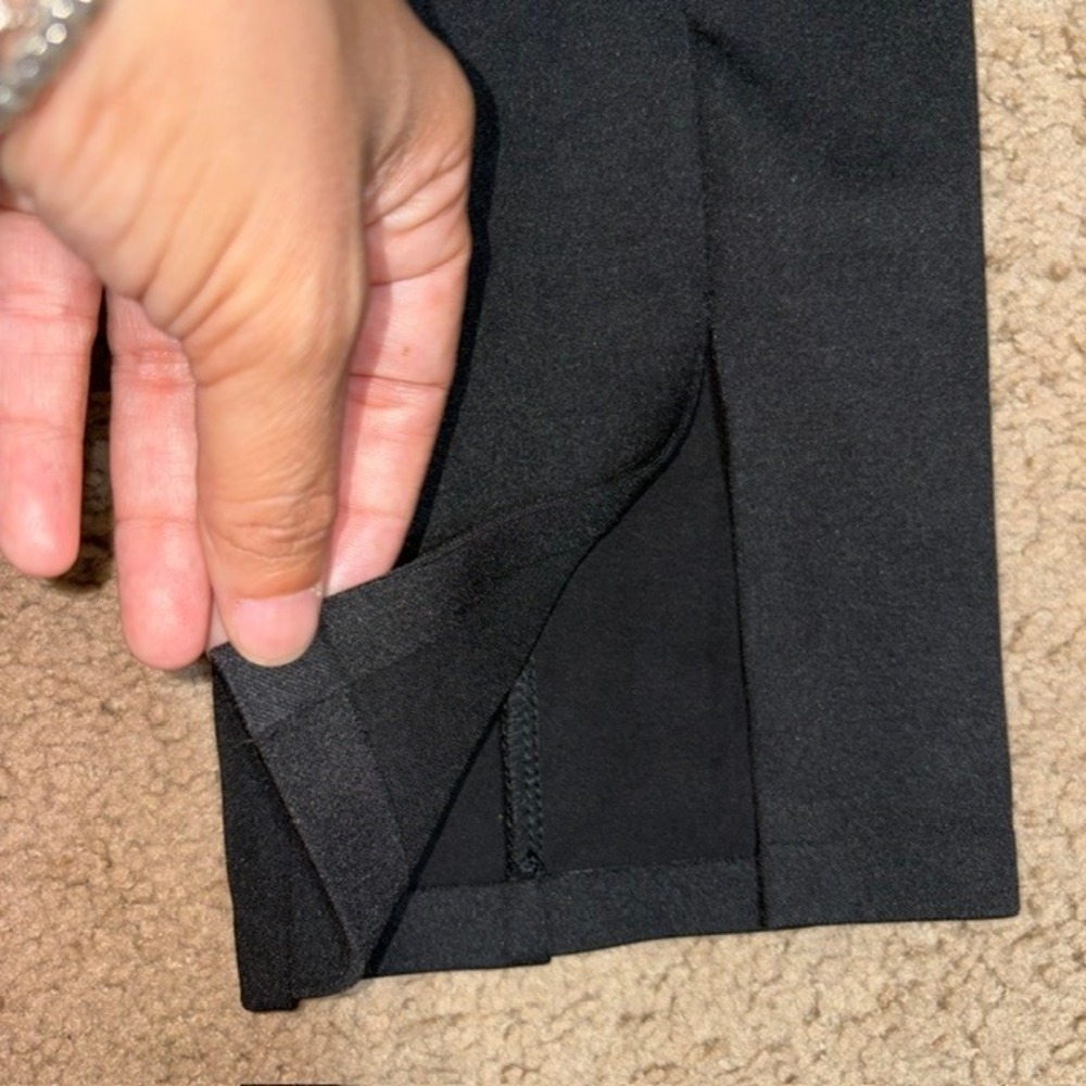 The Row Sovino Stretch Crepe Cropped Pant Black Medium - Picture 7 of 9